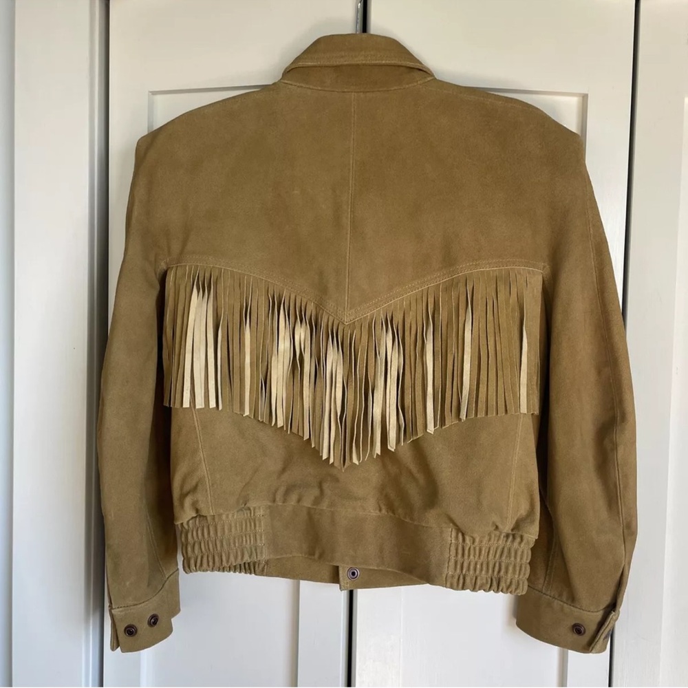 R13 Fringe suede Bomber Jacket - Picture 3 of 11